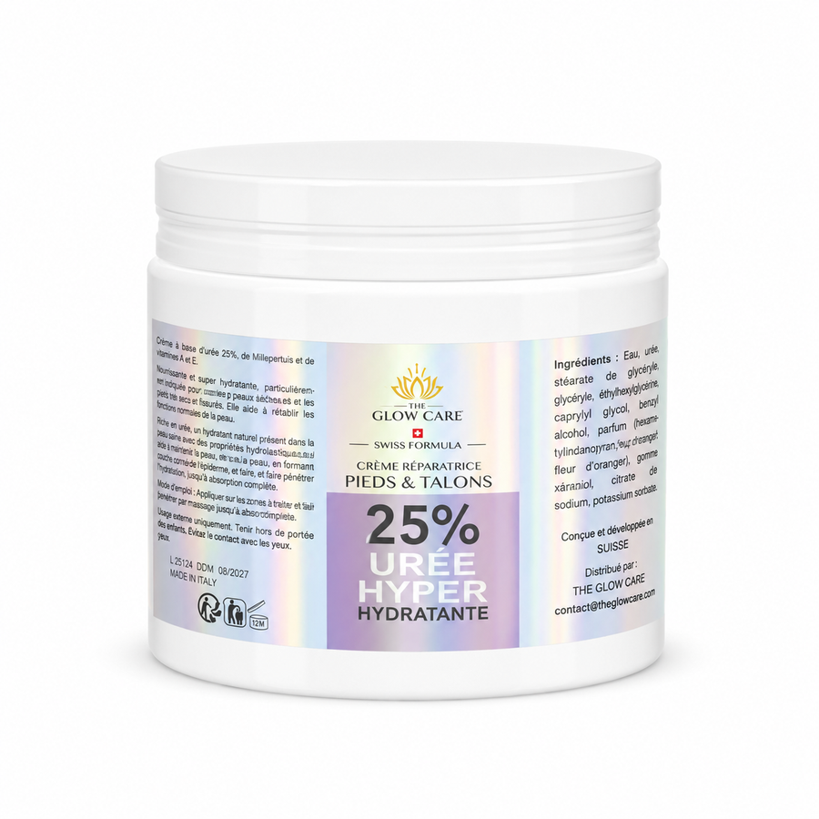 Crème Réparatrice Pieds & Talons 25% Urée – Swiss Formula – Soin Hyper Hydratant Talons Secs, Callosités & Crevasses - 100 ML