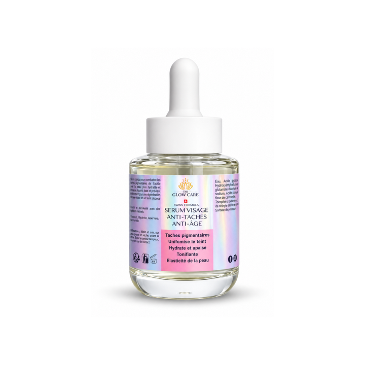 Sérum Anti-Taches Visage Swiss Formula – Sérum Correcteur Anti-Âge, Teint Uniforme, Taches Pigmentaires & Hydratation