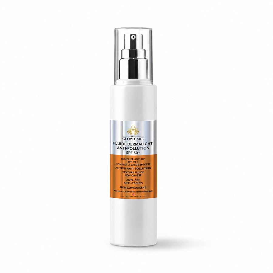 Crème Visage Dermalight Fluide SPF 50+ Swiss Formula – Protection UVA/UVB, Hydratation, Anti-Taches & Anti-Âge