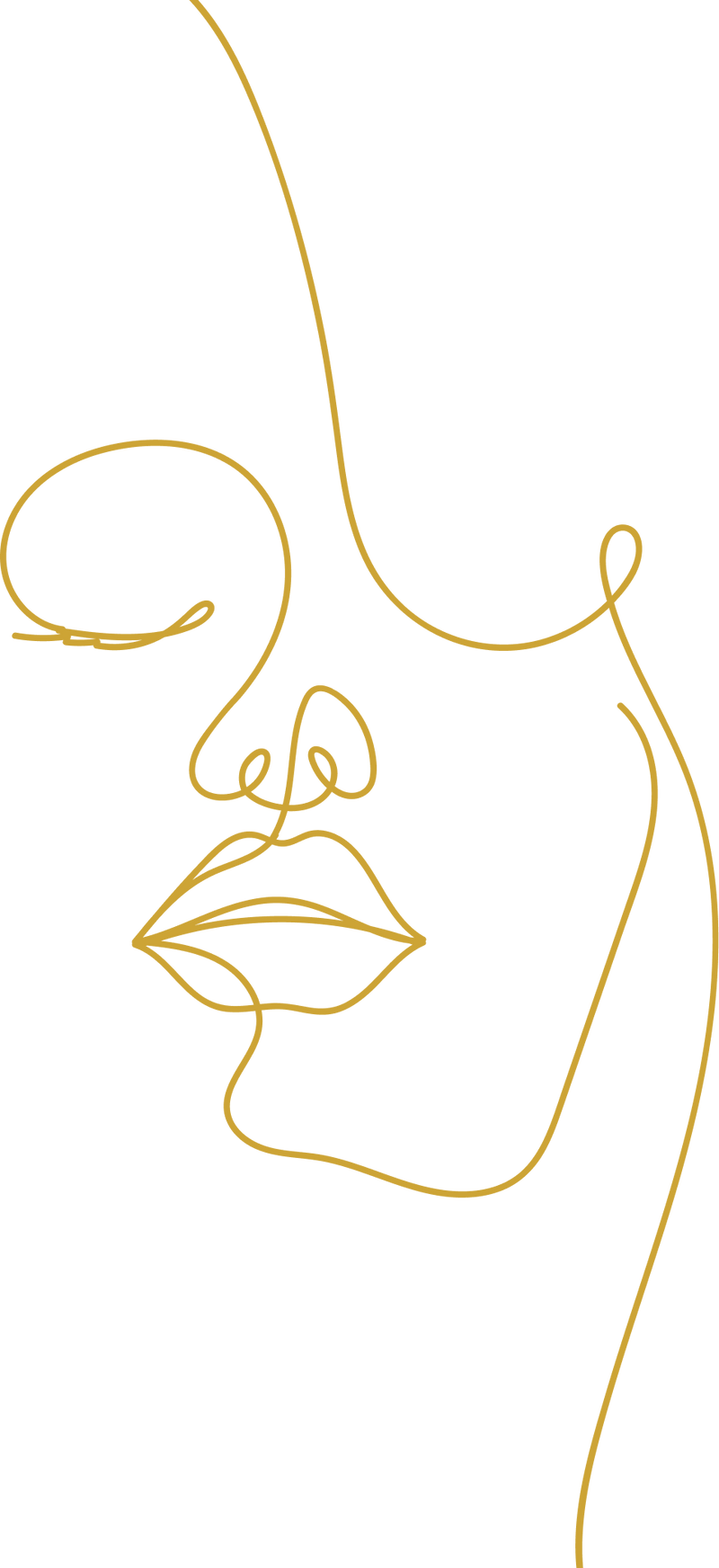 Illustration minimaliste d’un visage