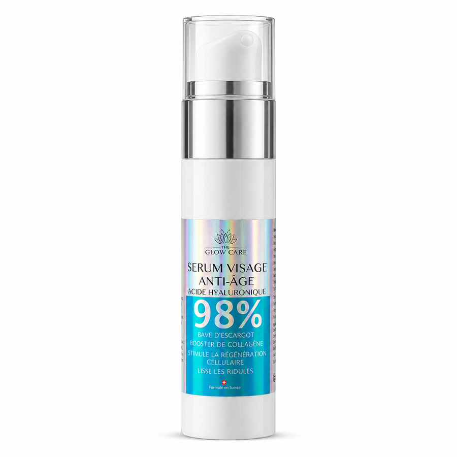 Sérum Visage Bave d’Escargot & Acide Hyaluronique Swiss Formula – Hydratation, Éclat, Peau Lissée & Repulpée – 50 ml
