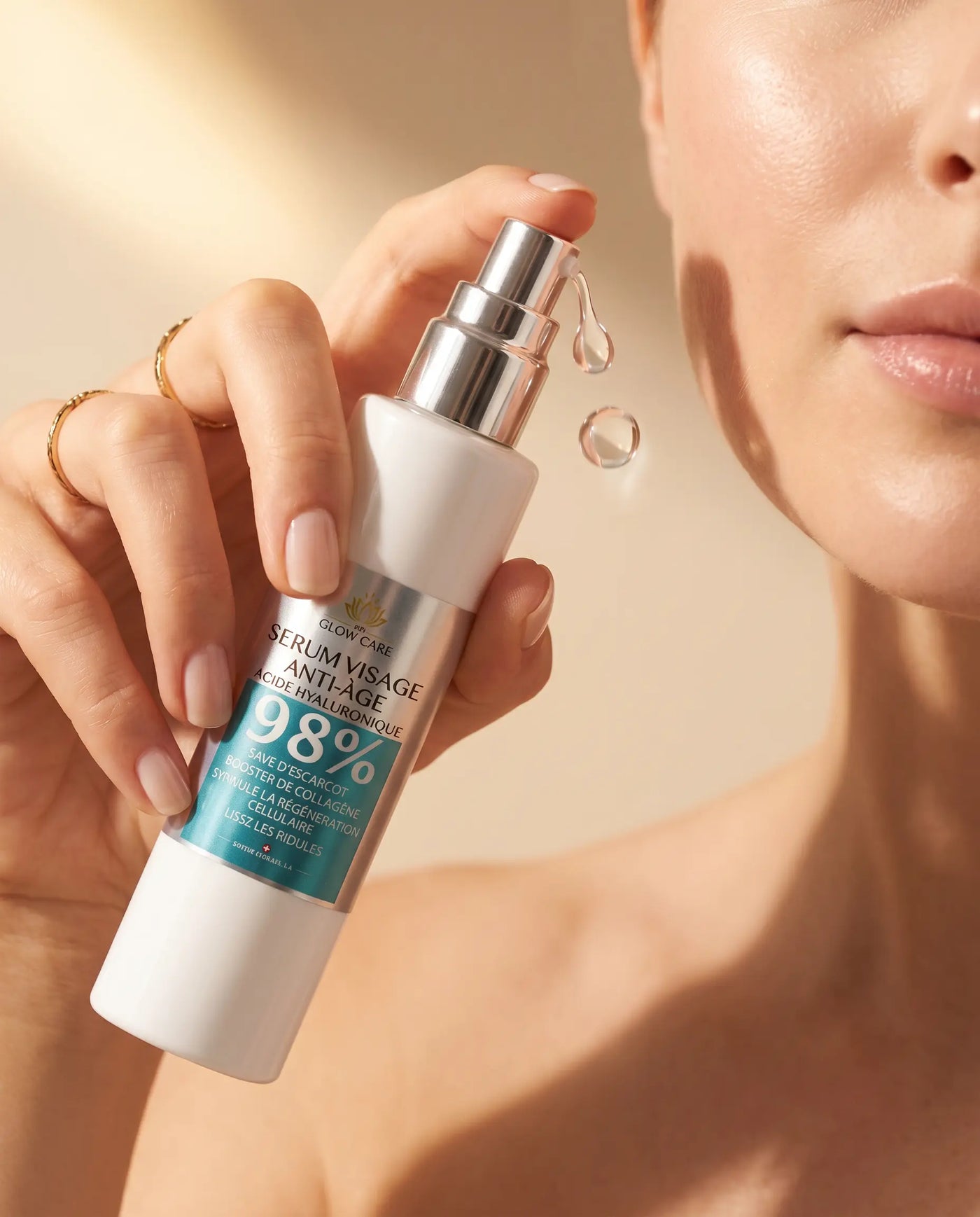Sérum Visage Bave d'Escargot & Acide Hyaluronique Swiss Formula