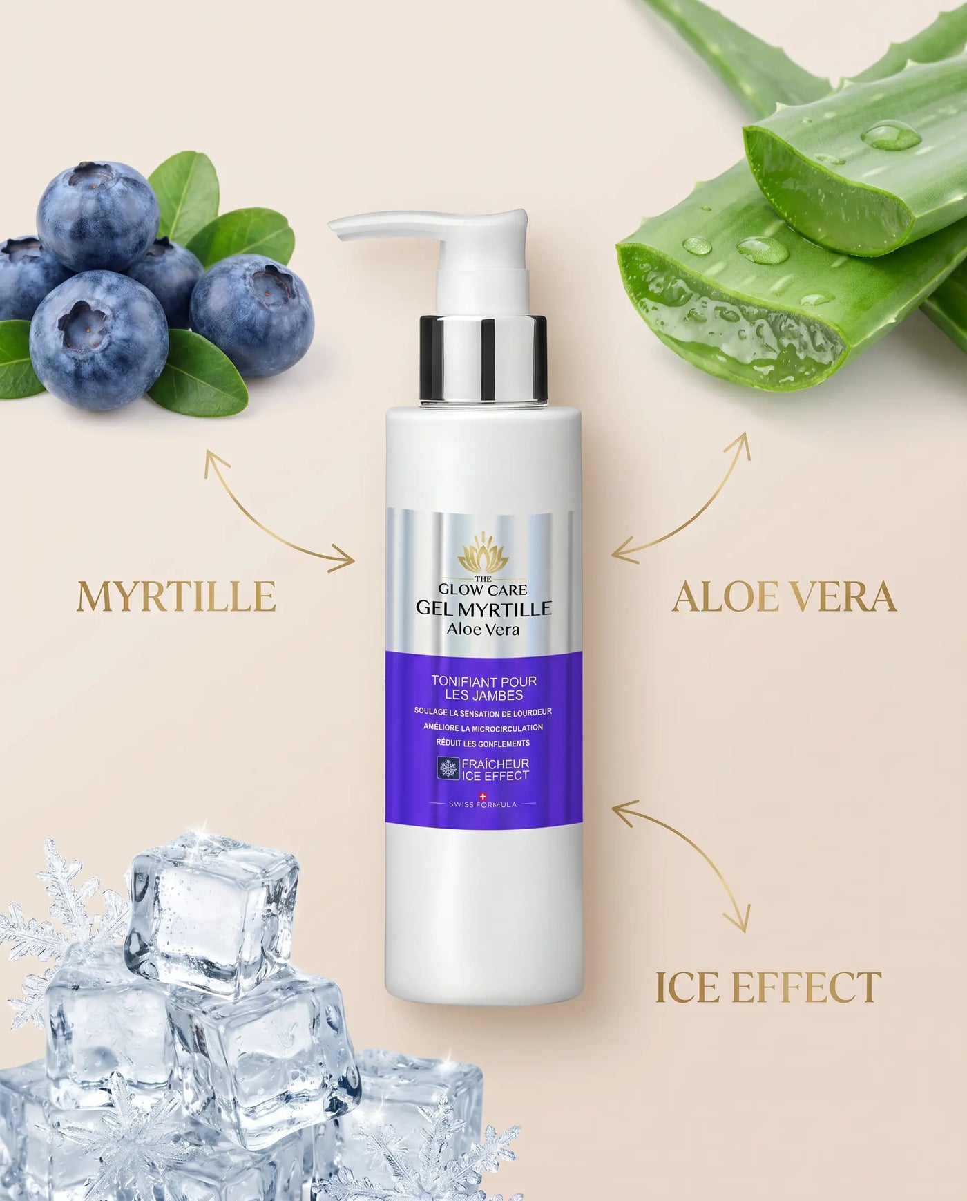 Jambes Légères — Gel Myrtille