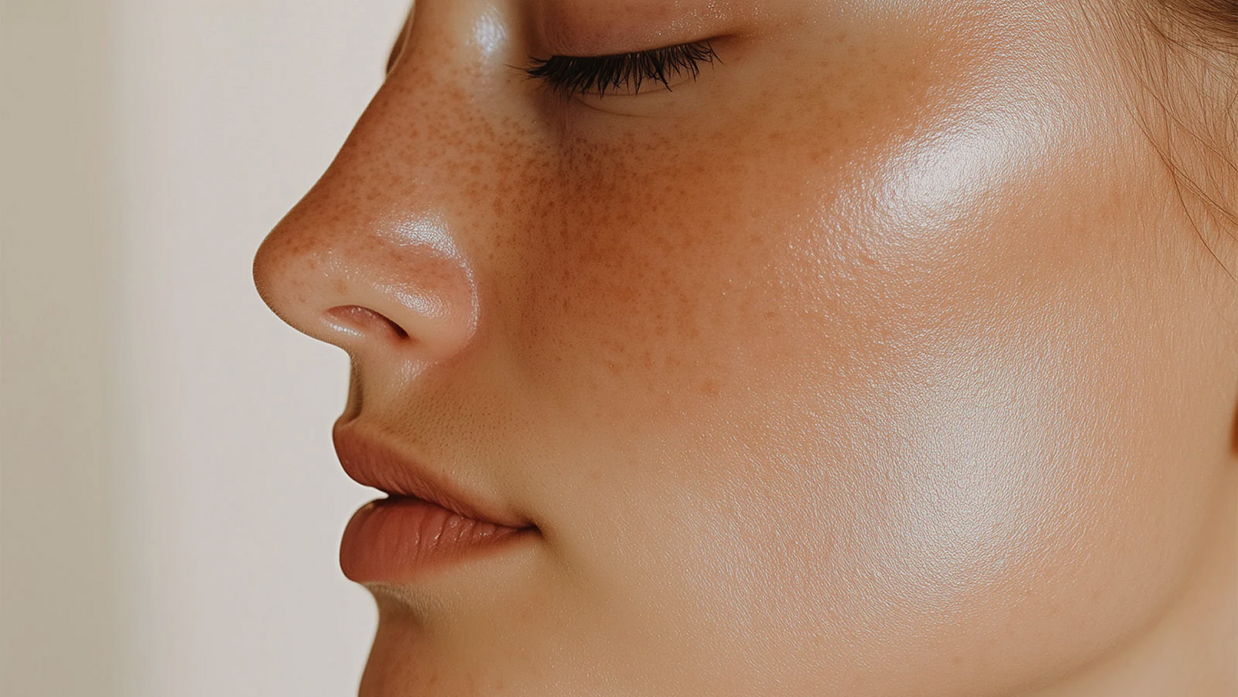 Peau après la routine The Glow Care